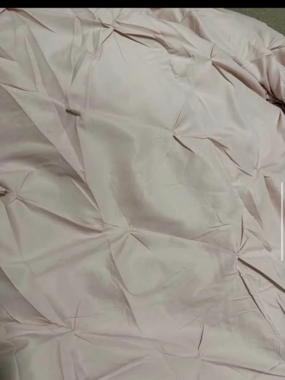 Pintuck Textured Pillowcases and Comforter in Pale Blush Pink